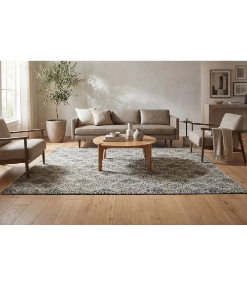 Dynamic Rugs LEON Grey/Beige 13605 9ft. x 12ft. Rect. Rug