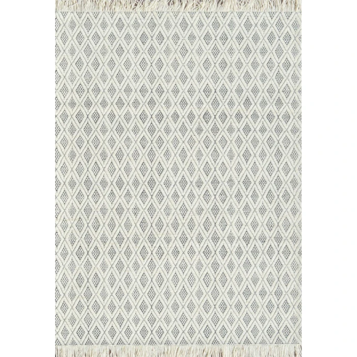 Dynamic Rugs LOLA Ivory/Charcoal 2120 5ft. x 8ft. Rect. Rug