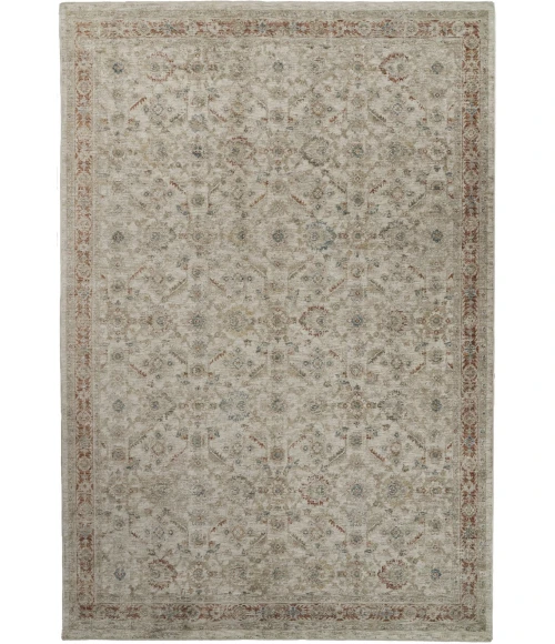Dynamic Rugs LUMINOUS Cream/Beige/Red 17601 5ft. 3in. x 7ft. 6in. Rect. Rug
