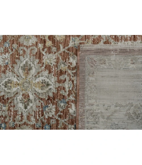 Dynamic Rugs LUMINOUS Rust/Cream 17603 5ft. 3in. x 7ft. 6in. Rect. Rug