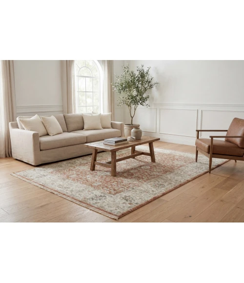 Dynamic Rugs LUMINOUS Rust/Cream 17603 5ft. 3in. x 7ft. 6in. Rect. Rug