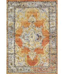 Dynamic Rugs MABEL Rust/Navy/Multi 4093 2ft. 2in. x 7ft. 7in. Rect. Rug