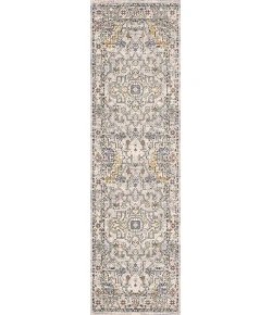 Dynamic Rugs MABEL Ivory/Navy/Multi 4094 2ft. 2in. x 7ft. 7in. Rect. Rug