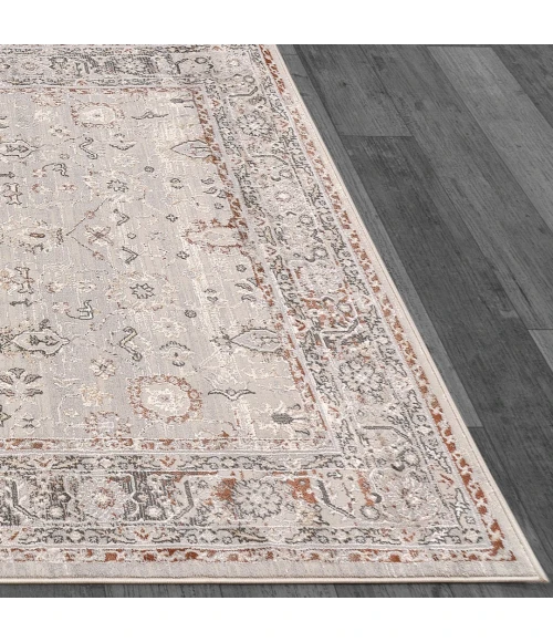 Dynamic Rugs MARINA Grey/Rose 8050 5ft. 3in. x 7ft. Rect. Rug
