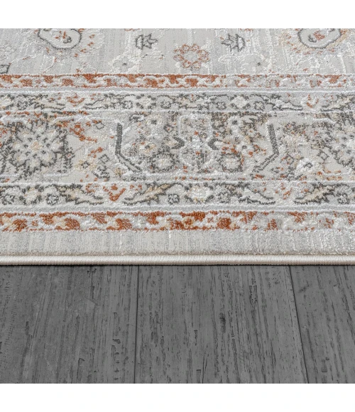 Dynamic Rugs MARINA Grey/Rose 8050 5ft. 3in. x 7ft. Rect. Rug