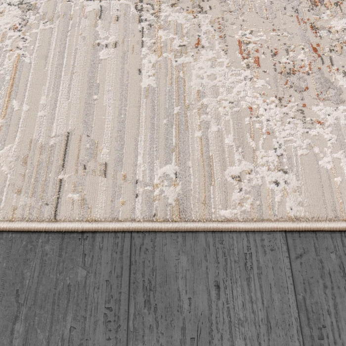 Dynamic Rugs MARINA White/Rose 8051 5ft. 3in. x 7ft. Rect. Rug