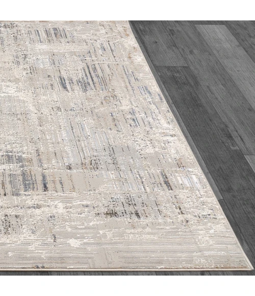 Dynamic Rugs MARINA White/Grey 8052 5ft. 3in. x 7ft. Rect. Rug
