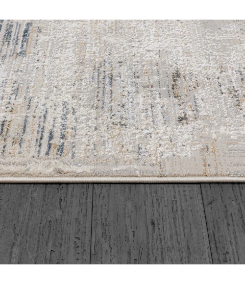 Dynamic Rugs MARINA White/Grey 8052 5ft. 3in. x 7ft. Rect. Rug