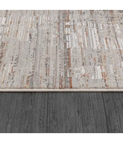 Dynamic Rugs MARINA Dark Grey/Rose 8053 5ft. 3in. x 7ft. Rect. Rug