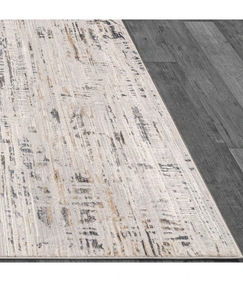Dynamic Rugs MARINA White/Grey 8055 5ft. 3in. x 7ft. Rect. Rug