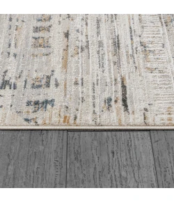 Dynamic Rugs MARINA White/Grey 8055 5ft. 3in. x 7ft. Rect. Rug