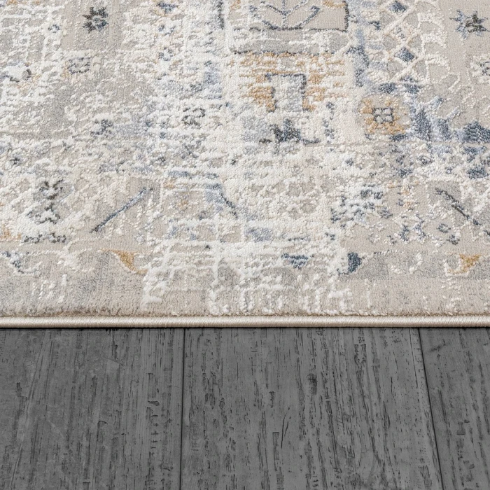 Dynamic Rugs MARINA Grey/Blue 8056 5ft. 3in. x 7ft. Rect. Rug