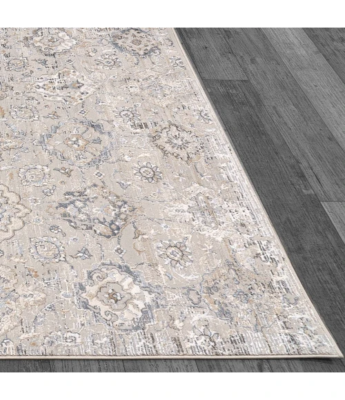 Dynamic Rugs MARINA White/Grey 8057 5ft. 3in. x 7ft. Rect. Rug