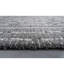 Dynamic Rugs MASAI Black/White 14002 5ft. 3in. x 7ft. 7in. Rect. Rug