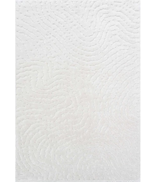 Dynamic Rugs MASAI White 14024 7ft. 10in. x 10ft. 10in. Rect. Rug