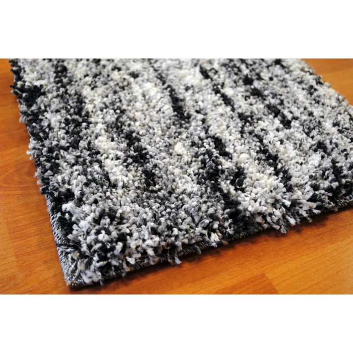 Dynamic Rugs MEHARI Black/White 23094 7ft. 10in. x 10ft. 10in. Rect. Rug