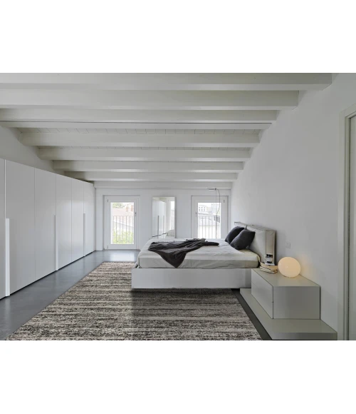 Dynamic Rugs MEHARI Black/White 23094 7ft. 10in. x 10ft. 10in. Rect. Rug