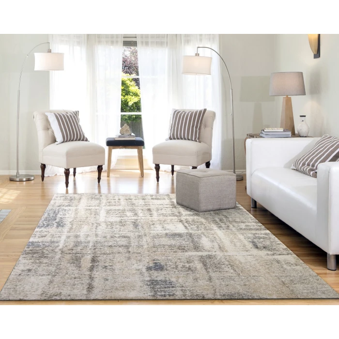 Dynamic Rugs MEHARI Beige/Grey/Blue 23259 2ft. x 3ft. 11in. Rect. Rug
