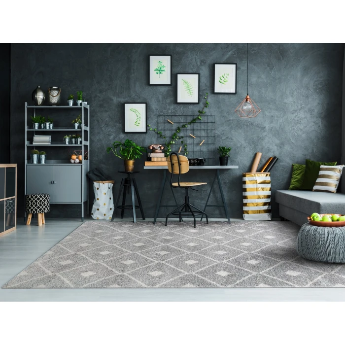 Dynamic Rugs MEHARI Grey/Ivory 23275 2ft. x 3ft. 11in. Rect. Rug