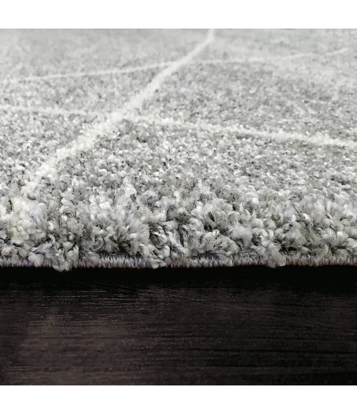 Dynamic Rugs MEHARI Grey/Ivory 23277 7ft. 10in. x 10ft. 10in. Rect. Rug