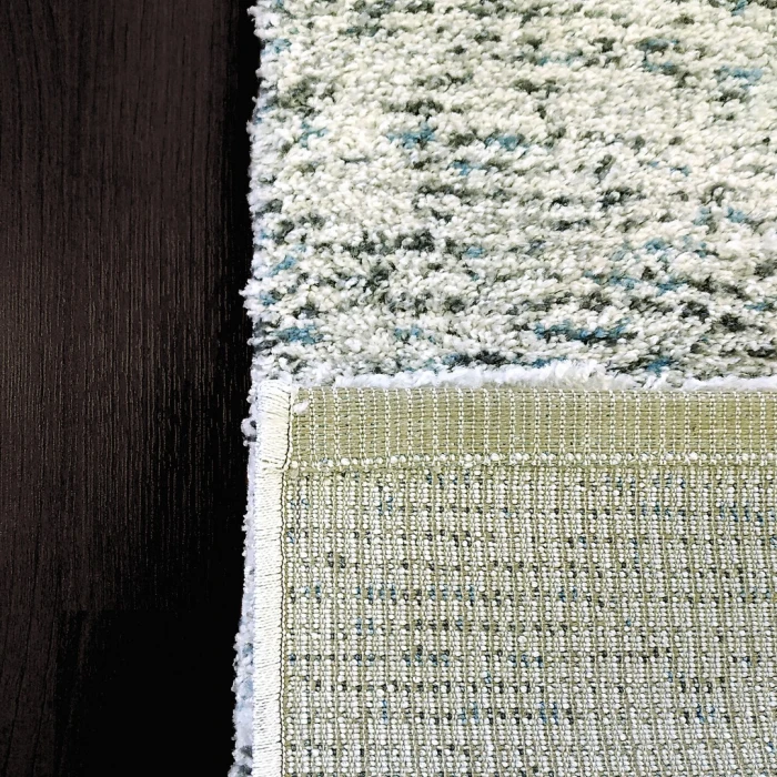 Dynamic Rugs MEHARI Ivory/Grey/Blue 23308 6ft. 7in. x 9ft. 6in. Rect. Rug