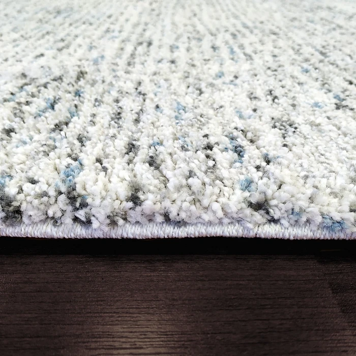 Dynamic Rugs MEHARI Ivory/Grey/Blue 23308 6ft. 7in. x 9ft. 6in. Rect. Rug