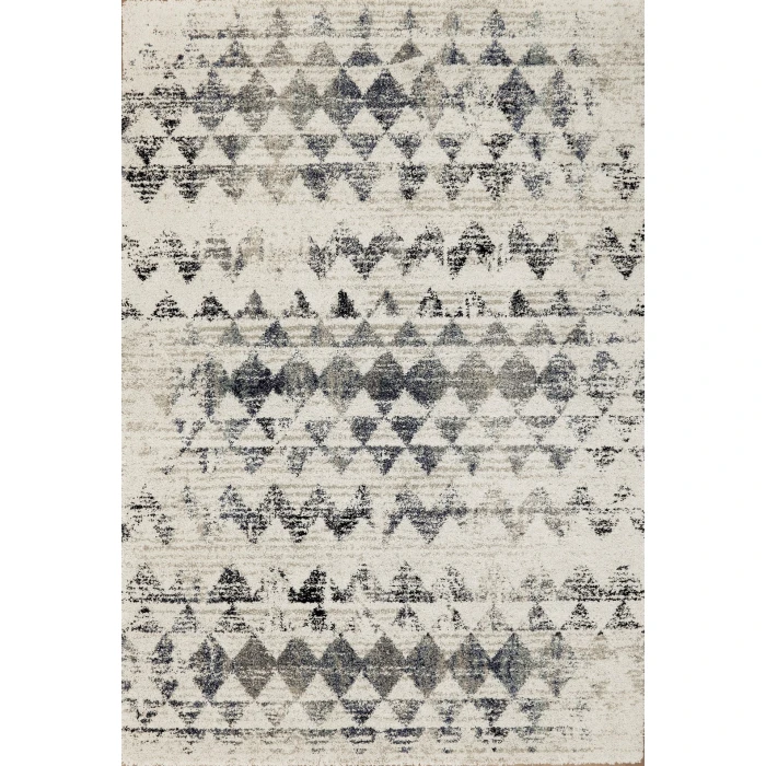 Dynamic Rugs MEHARI Ivory/Teal 23180 6ft. 7in. x 9ft. 6in. Rect. Rug