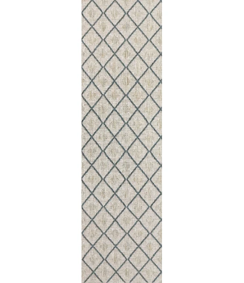 Dynamic Rugs MELISSA Ivory/Grey 4232 2ft. 2in. x 7ft. 3in. Rect. Rug