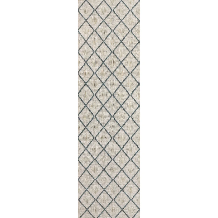 Dynamic Rugs MELISSA Ivory/Grey 4232 2ft. 2in. x 7ft. 3in. Rect. Rug