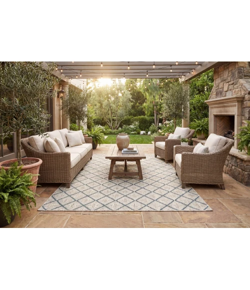 Dynamic Rugs MELISSA Ivory/Grey 4232 2ft. 2in. x 7ft. 3in. Rect. Rug