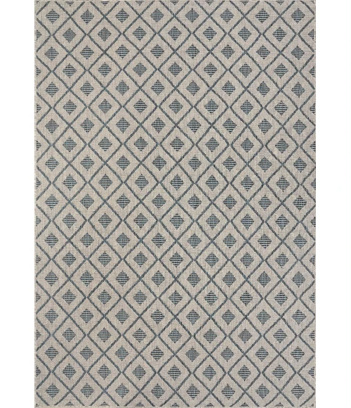 Dynamic Rugs MELISSA Grey/Blue 4232 5ft. 3in. x 7ft. Rect. Rug