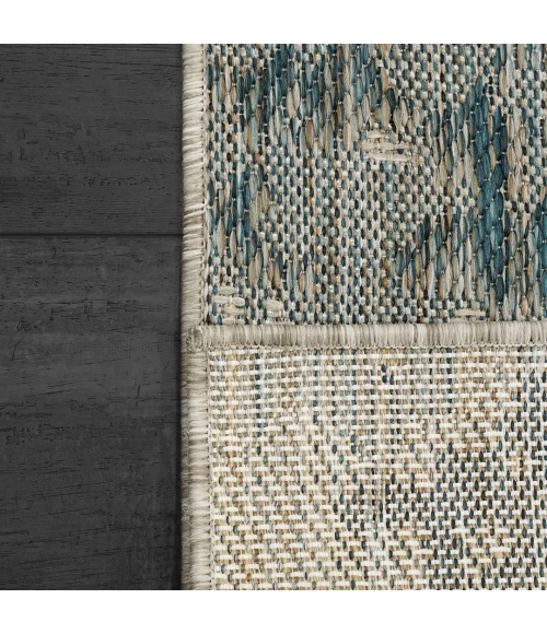 Dynamic Rugs MELISSA Grey/Blue 4234 2ft. 2in. x 7ft. 3in. Rect. Rug