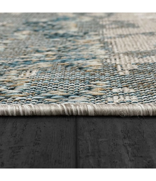 Dynamic Rugs MELISSA Grey/Blue 4234 2ft. 2in. x 7ft. 3in. Rect. Rug