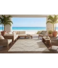 Dynamic Rugs MELISSA Beige/Ivory/Grey 4236 6ft. 7in. x 9ft. 6in. Rect. Rug