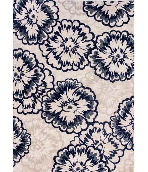 Dynamic Rugs MELODY Ivory 985013 2ft. 2in. x 10ft. 10in. Rect. Rug