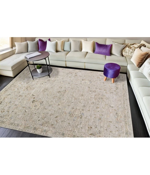Dynamic Rugs MILANO Grey/Light Grey/Beige 12502 5ft. 3in. x 7ft. 10in. Rect. Rug