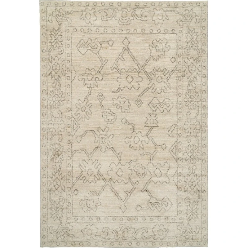 Dynamic Rugs MONROE Beige/Grey 9802 5ft. 3in. x 7ft. 7in. Rect. Rug