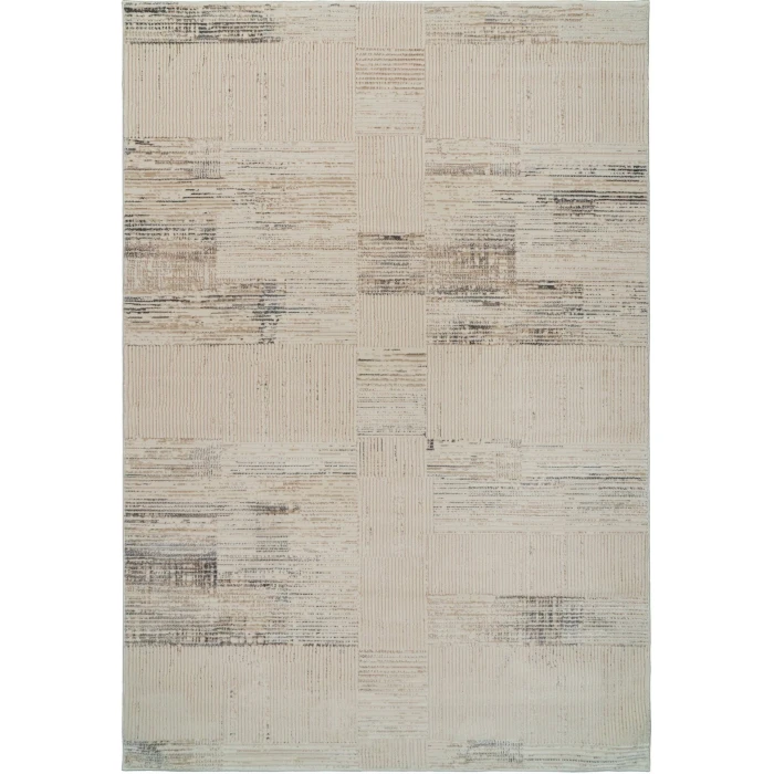 Dynamic Rugs MONTROSE Cream/Beige/Grey 1784 6ft. 7in. x 9ft. 6in. Rect. Rug