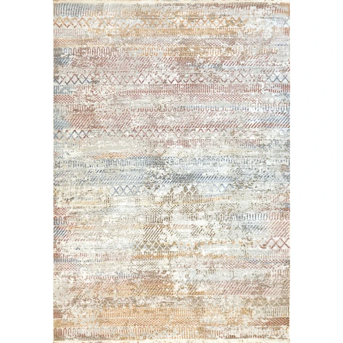 Dynamic Rugs MOOD Ivory/Red 8450 5ft. 3in. x 7ft. 7in. Rect. Rug