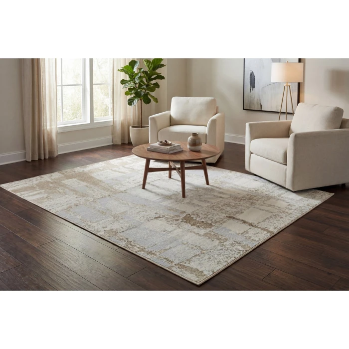 Dynamic Rugs MYSTERIO Ivory 1205 7ft. 10in. x 10ft. 10in. Rect. Rug