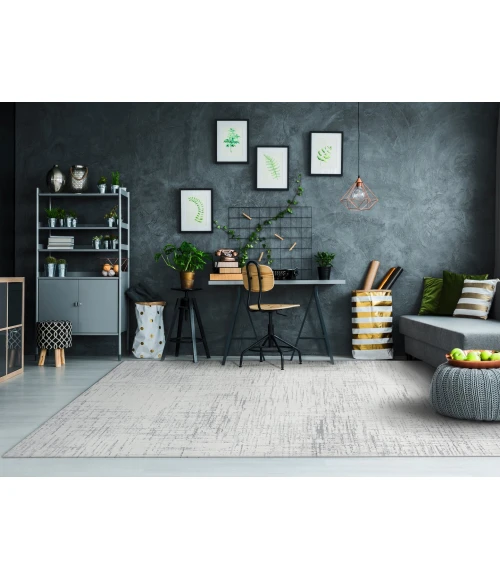 Dynamic Rugs MYSTERIO Silver 12189 5ft. 3in. x 7ft. 7in. Rect. Rug