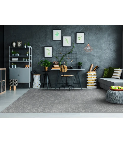 Dynamic Rugs MYSTERIO Dark Grey 12222 5ft. 3in. x 7ft. 7in. Rect. Rug