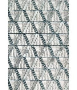 Dynamic Rugs MYTH Cream/Blue/Light Grey 7292 2ft. 2in. x 7ft. 7in. Rect. Rug