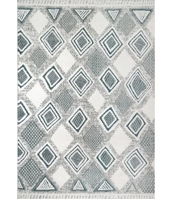 Dynamic Rugs MYTH Cream/Blue/Light Grey 7295 5ft. 3in. x 7ft. 7in. Rect. Rug