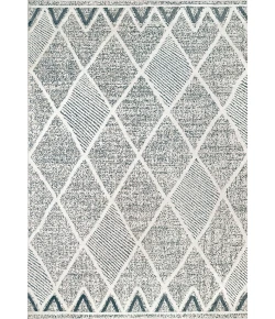 Dynamic Rugs MYTH Cream/Blue/Light Grey 7297 2ft. 2in. x 7ft. 7in. Rect. Rug