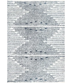 Dynamic Rugs MYTH Blue/Cream 7300 2ft. 2in. x 7ft. 7in. Rect. Rug