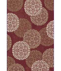 Dynamic Rugs MELODY Red 985014 2ft. 2in. x 10ft. 10in. Rect. Rug