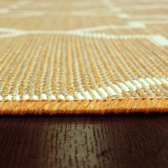 Dynamic Rugs NEWPORT Orange 96003 7ft. 10in. x 10ft. 10in. Rect. Rug