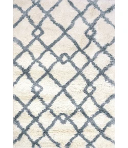 Dynamic Rugs NITRO LUX Ivory/Blue 6361 7ft. 10in. x 10ft. 10in. Rect. Rug
