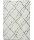 Dynamic Rugs NORDIC White/Silver 7431 7ft. 5in. x 10ft. 6in. Rect. Rug